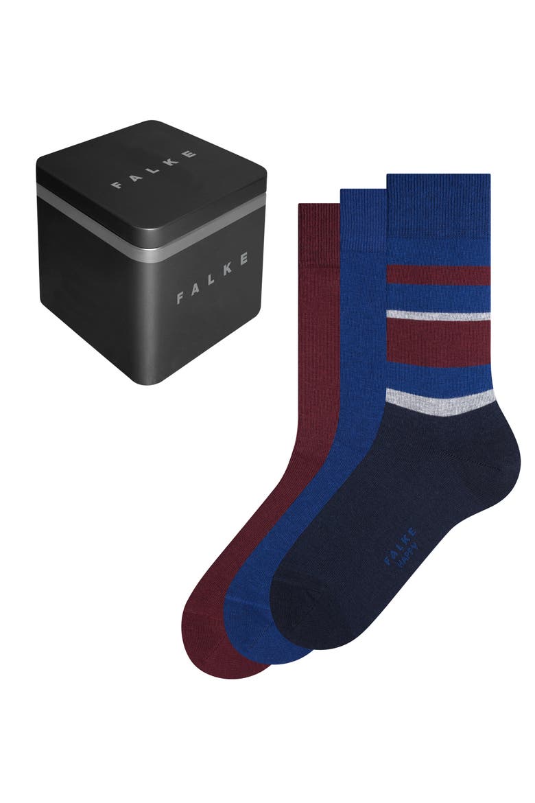 Happy 3-Pack Cotton Socks, Main, color, Assortment 20
