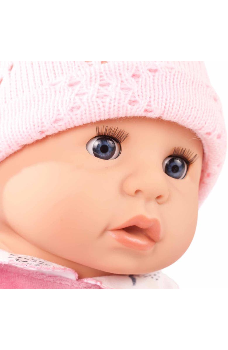 Gotz 19" Cookie Hedgehog Baby Doll with Blue Sleeping Eyes and Accessories, Alternate, color, Multicolored