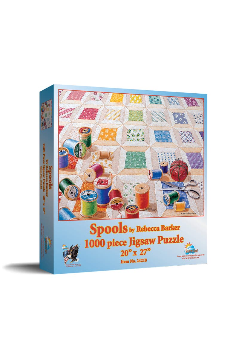 Spools a 1000 piece Jigsaw Puzzle for Adults, Main, color, Multicolor