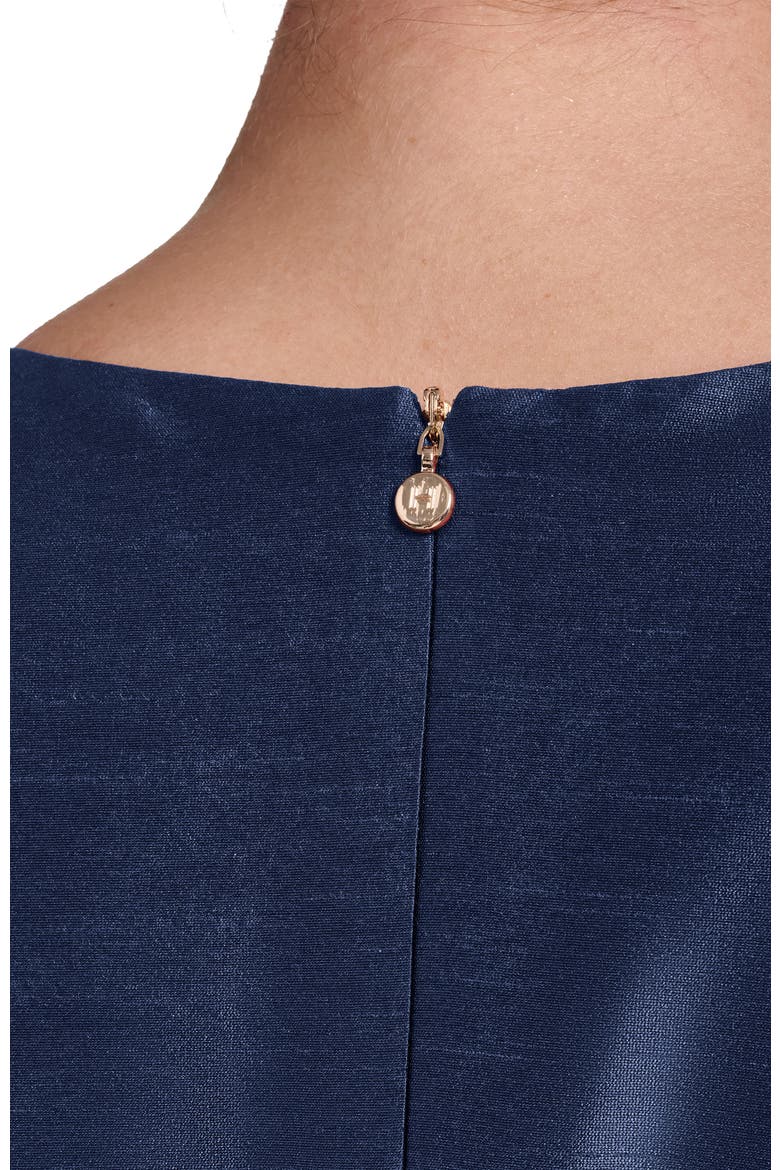Spaghetti Strap Fit & Flare Midi Dress, Alternate, color, Navy