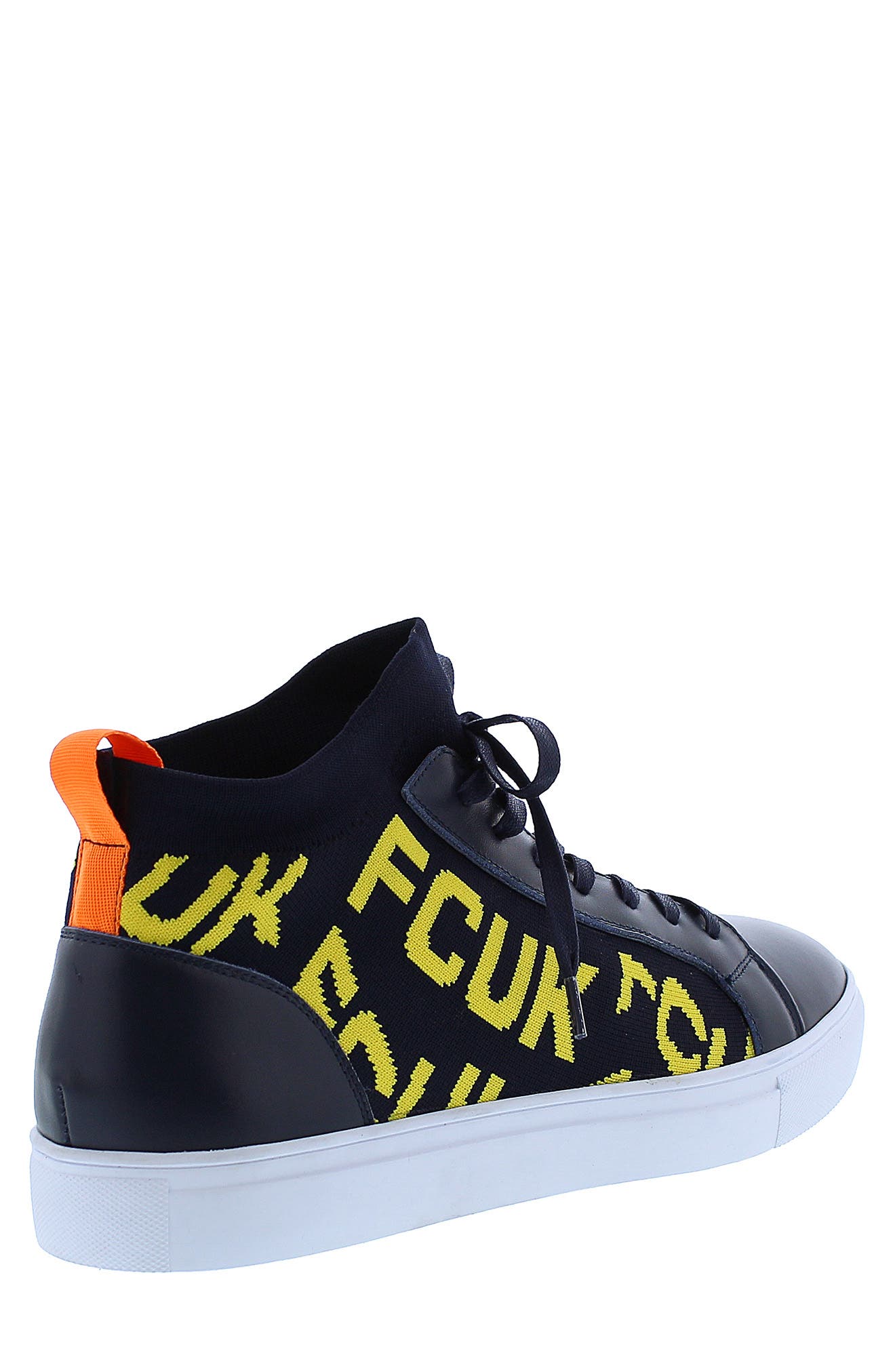 Kona Signature Leather Sock Sneaker, Alternate, color, NAVY