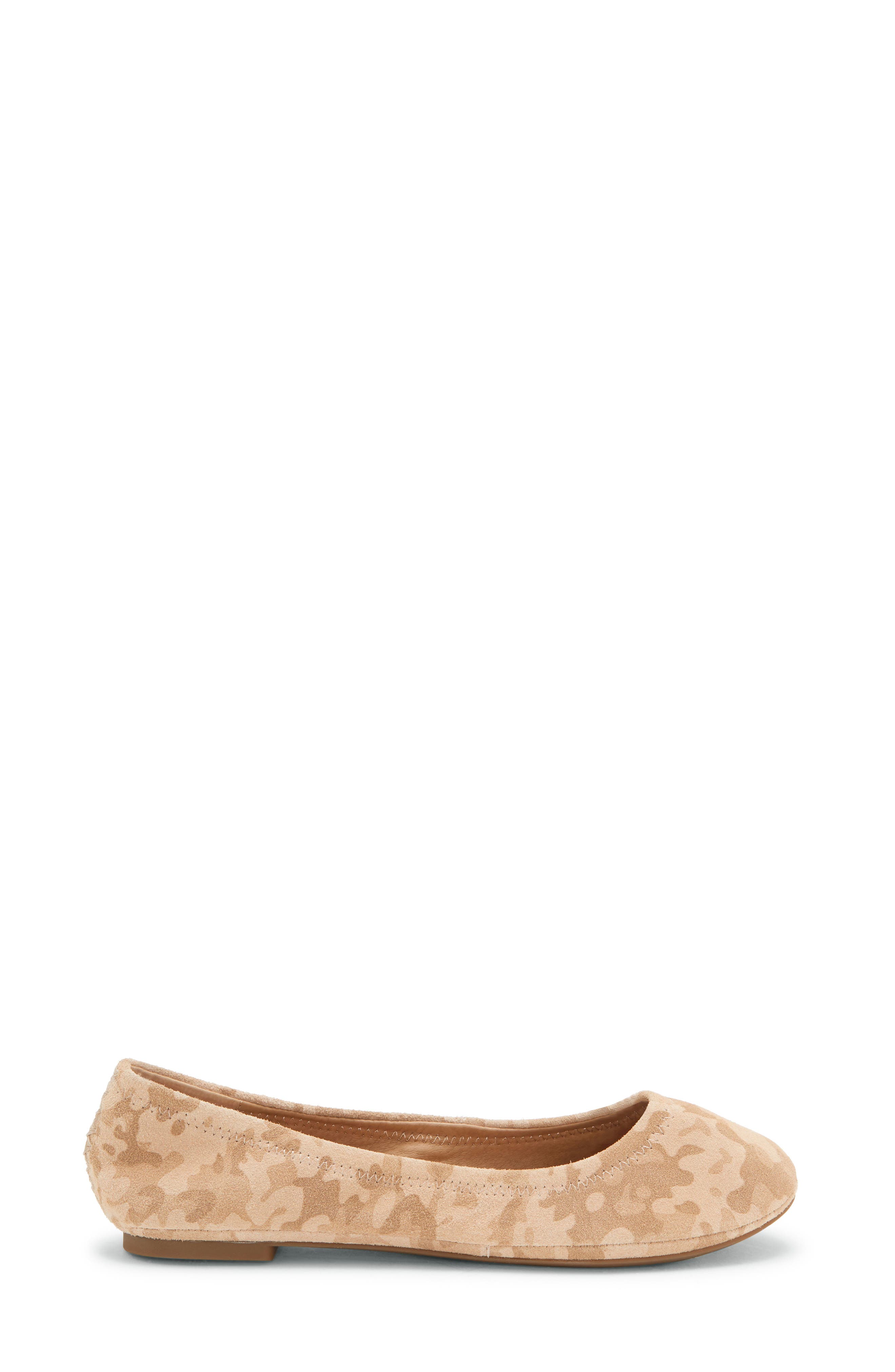 'Emmie' Flat, Alternate, color, STONE LEATHER