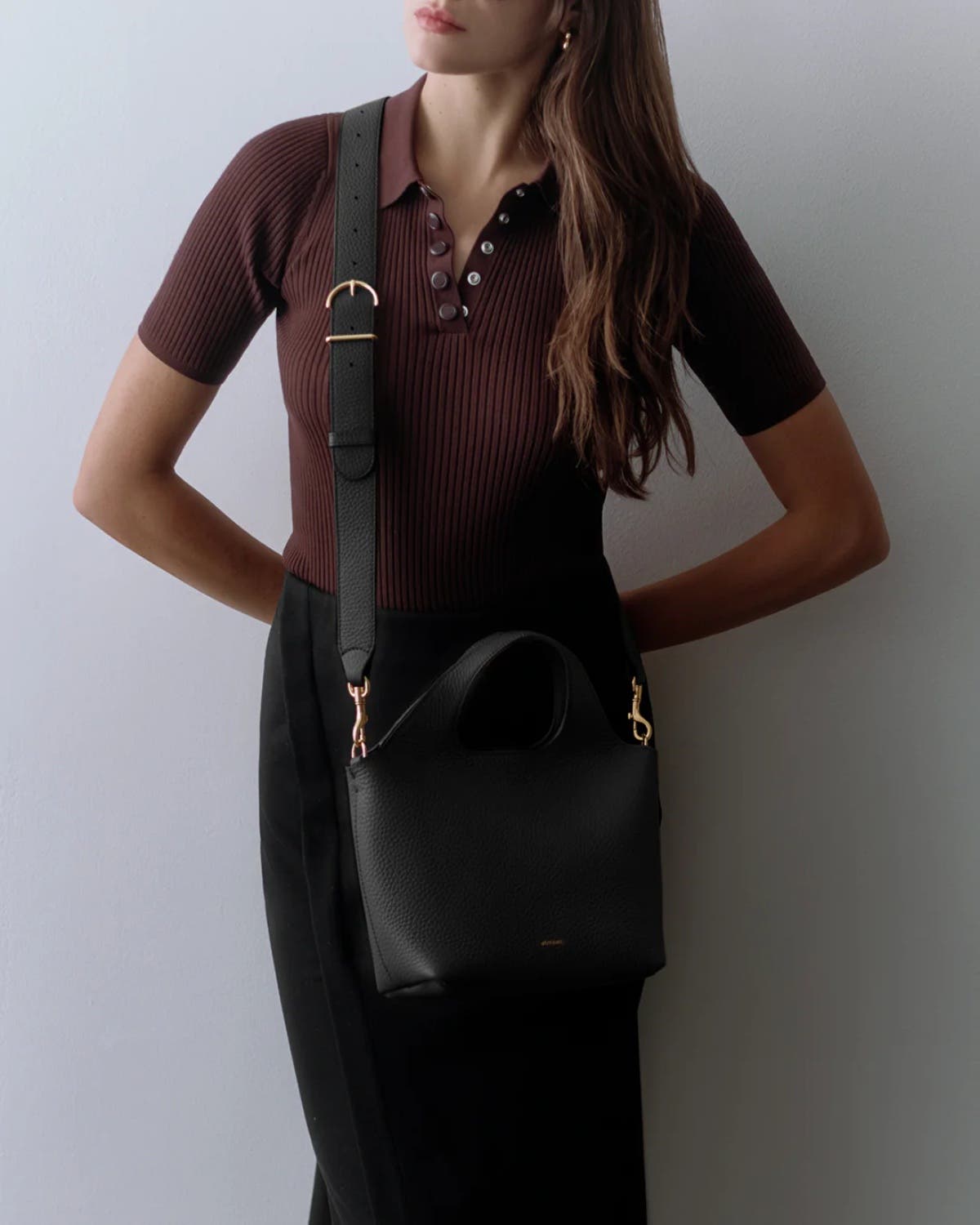 Cuyana Mini System Tote, Alternate, color, Black