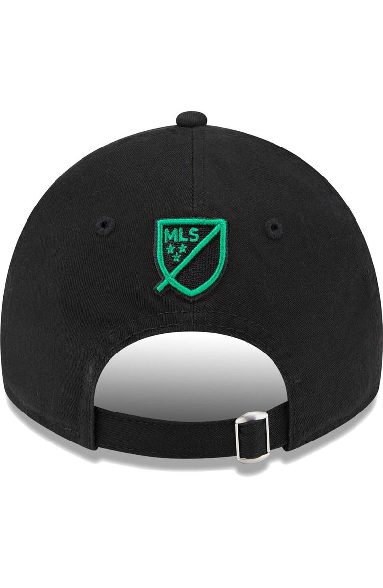 New Era Men's New Era Black Austin FC Kick Off 9TWENTY Adjustable Hat, Alternate, color, 