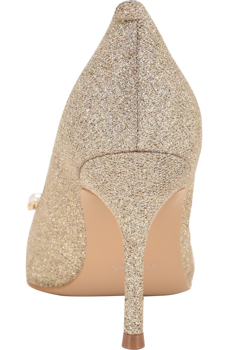 GUESS Prinsen 2 Tweed Pump, Alternate, color, Gold