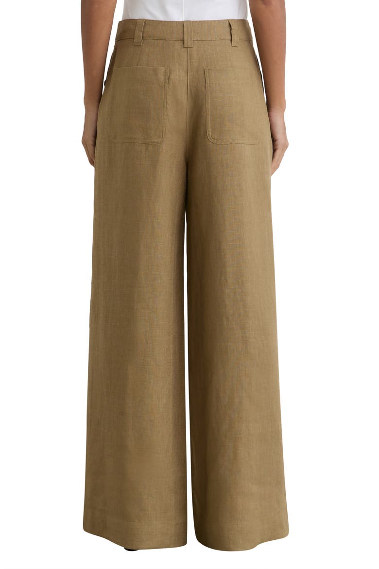 Ashby Wide Leg Linen Pants, Alternate, color, LIGHT KHAKI GRE