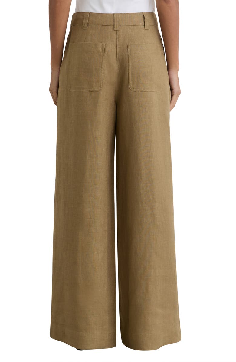 Reiss Ashby Wide Leg Linen Pants, Alternate, color, 