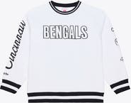 Mitchell & Ness Men's Mitchell & Ness  White Cincinnati Bengals Arctic Fleece Sweatshirt