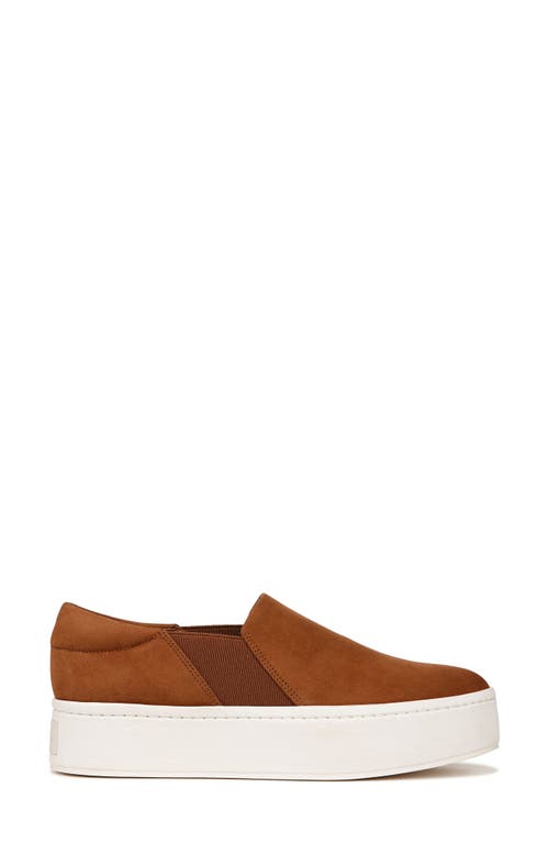 Vince Warren Suede Slip-on Sneakers In Sequoiabrown