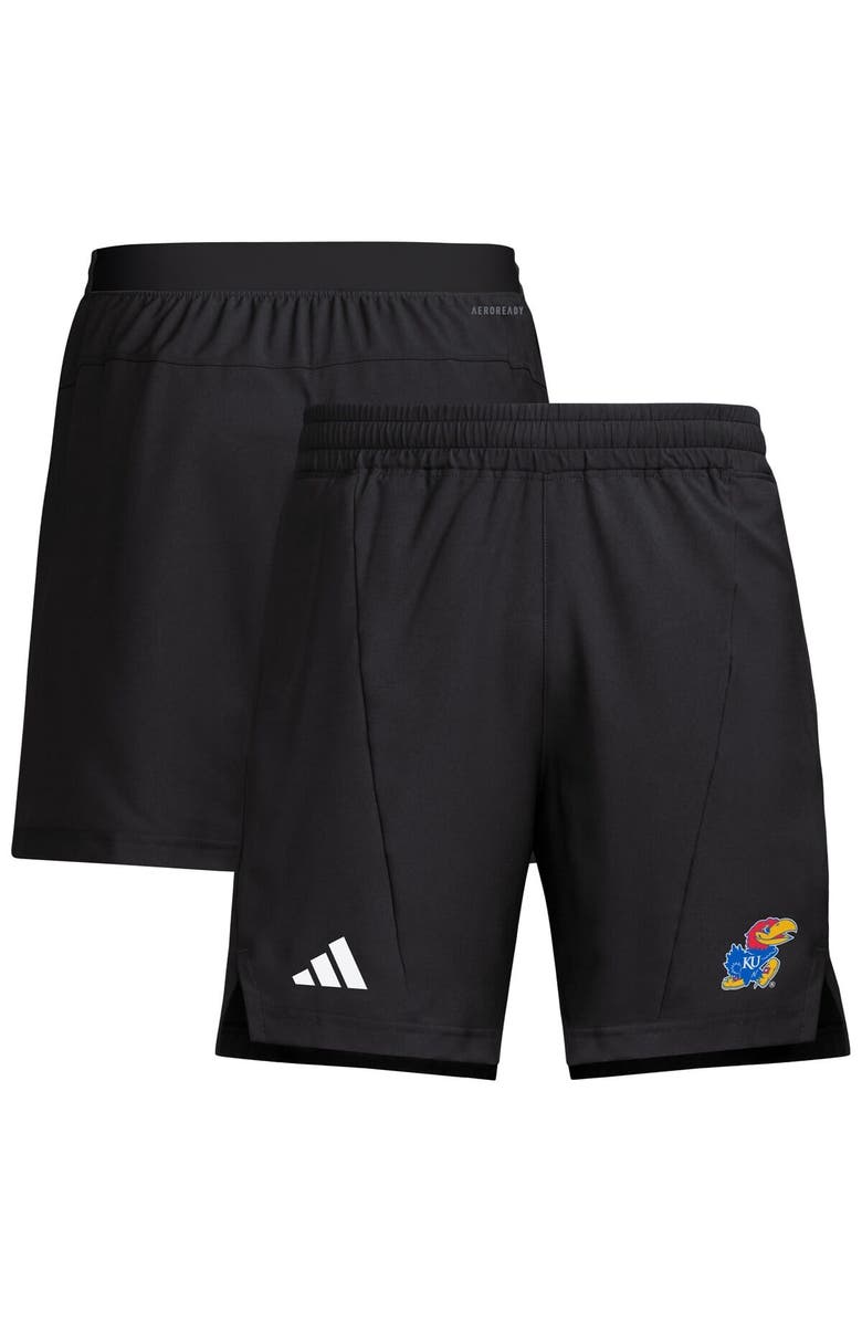 adidas Men's adidas Black Kansas Jayhawks Program Woven Training Shorts, Main, color, Black