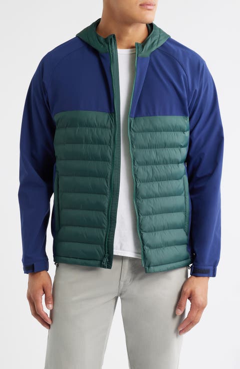 Apex Quilted Water Resistant Hybrid Zip Hoodie