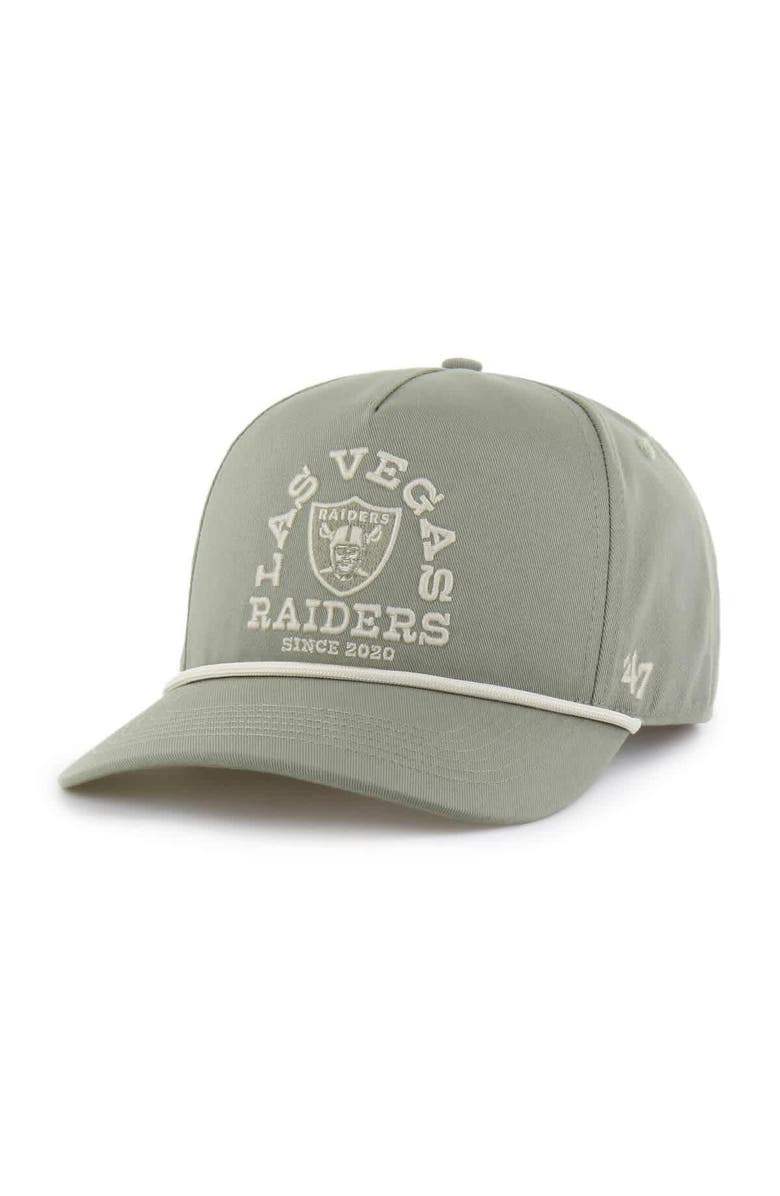 '47 Men's '47 Olive Las Vegas Raiders Canyon Ranchero Hitch Adjustable Hat, Main, color, Olive