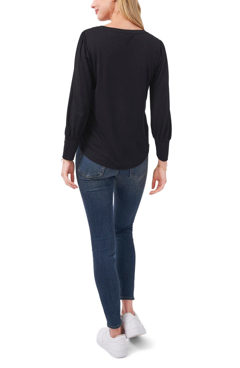 Vince Camuto V-Neck Knit Top, Alternate, color,