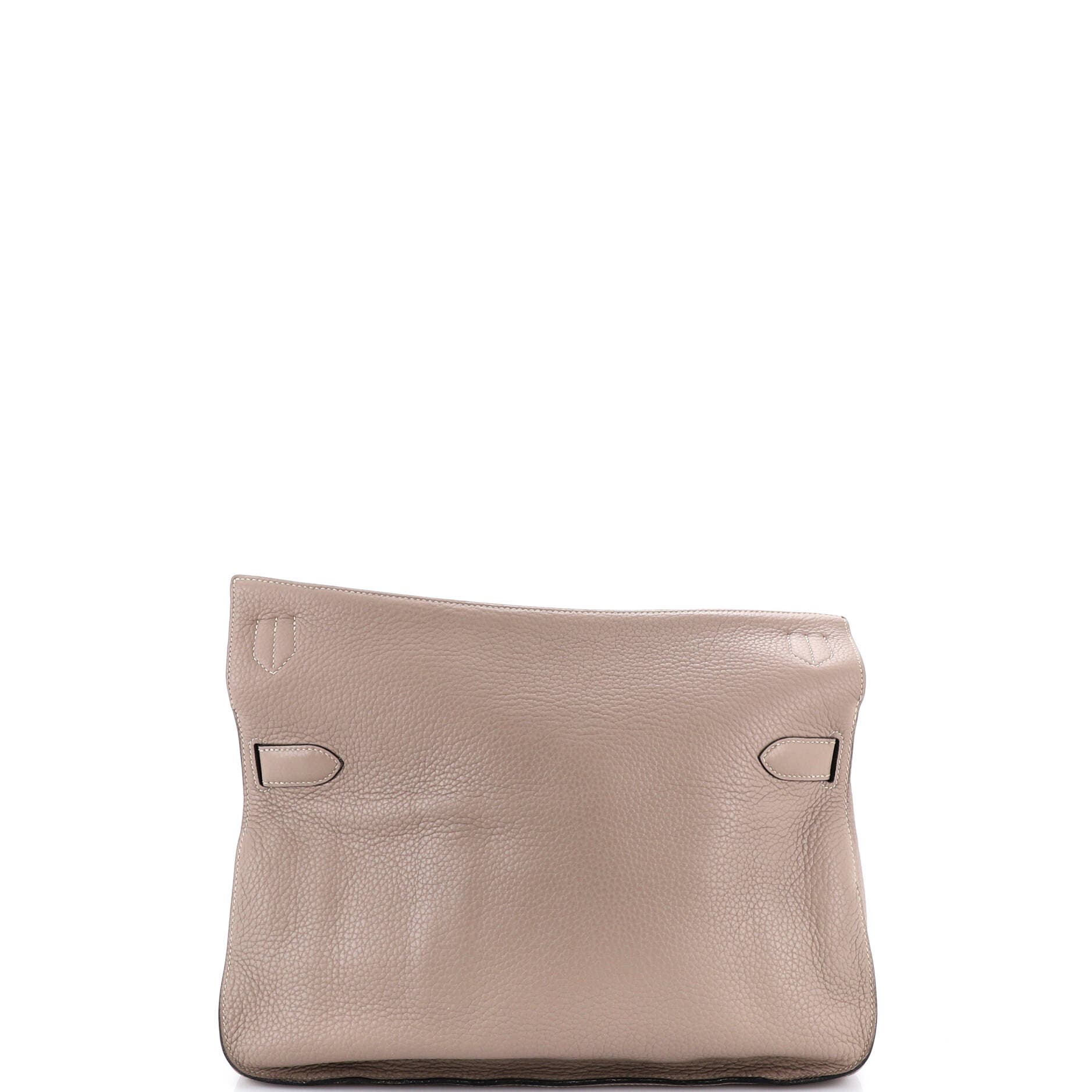 Pre-Owned Hermes Jypsiere Bag Clemence 34, Alternate, color, Gris Tourterelle