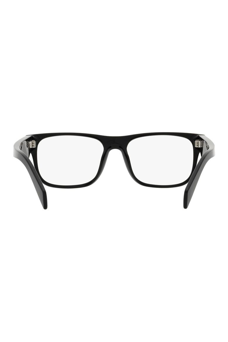 55mm Square Optical Glasses, Alternate, color, BLACK