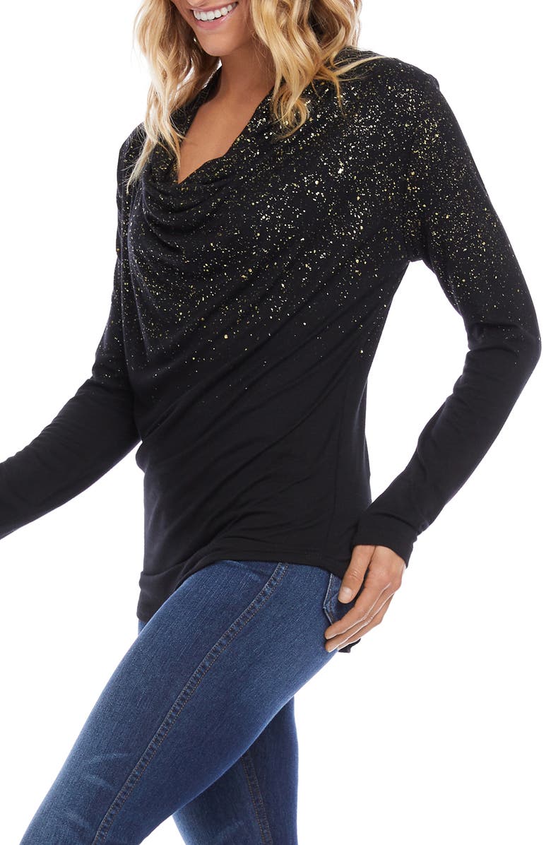 Karen Kane Draped Cowl Neck Top, Alternate, color,