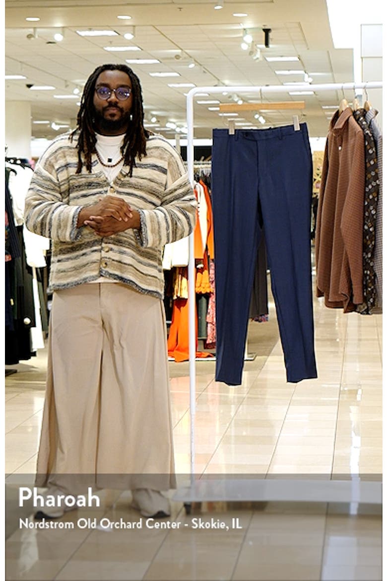 Harker Flat Front Wool Dress Pants video