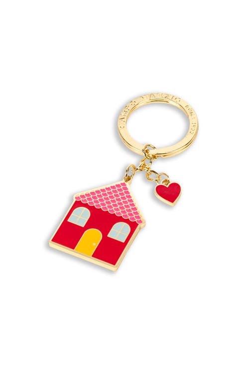 Home House-Shaped Home Keyring Key Chain Charm Accent