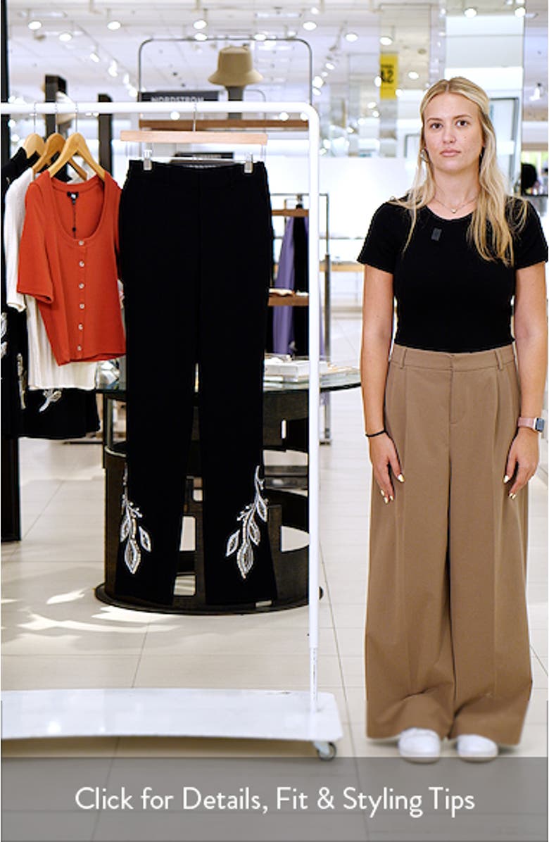 Kerry Bead Leaf Detail Pants, sales video thumbnail