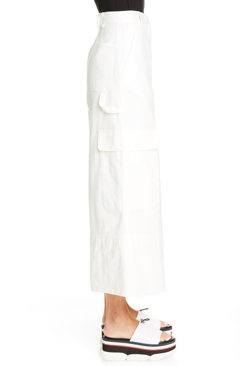 Genius by Moncler x 2 Moncler 1952 Wide Leg Cargo Pants, Alternate, color, WHITE