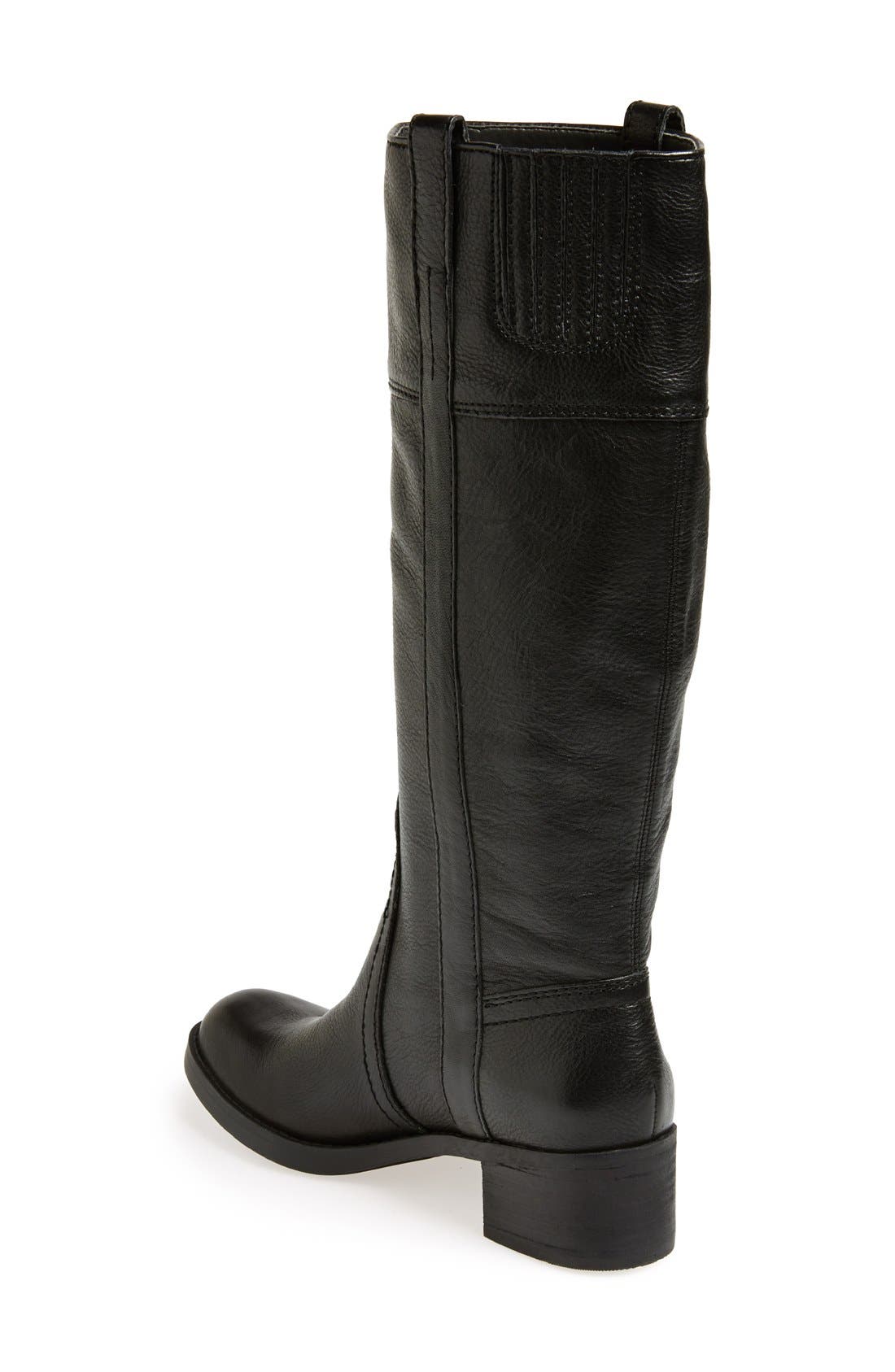 'Hibiscus' Boot, Alternate, color, BLACK