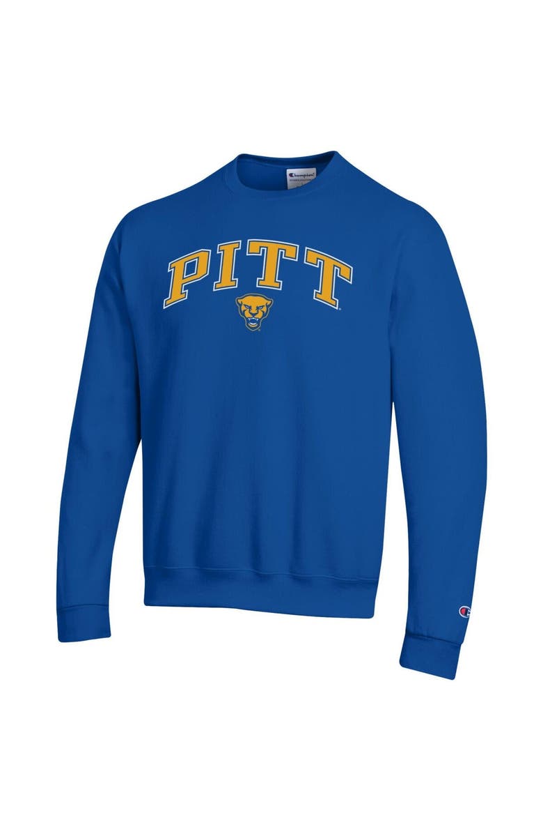 Champion Men's Champion Royal Pitt Panthers Arch Over Logo Pullover Sweatshirt, Alternate, color, Royal