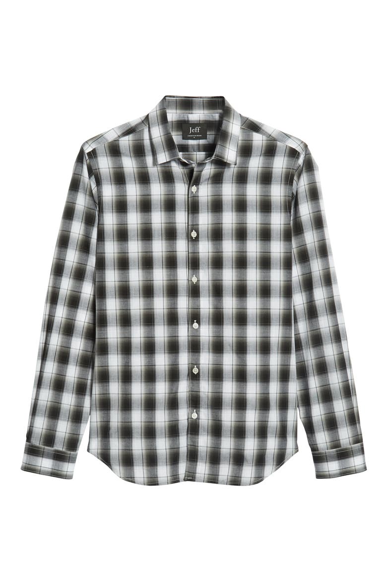 Buffalo Slim Fit Check Flannel Shirt, Alternate, color, BLUE