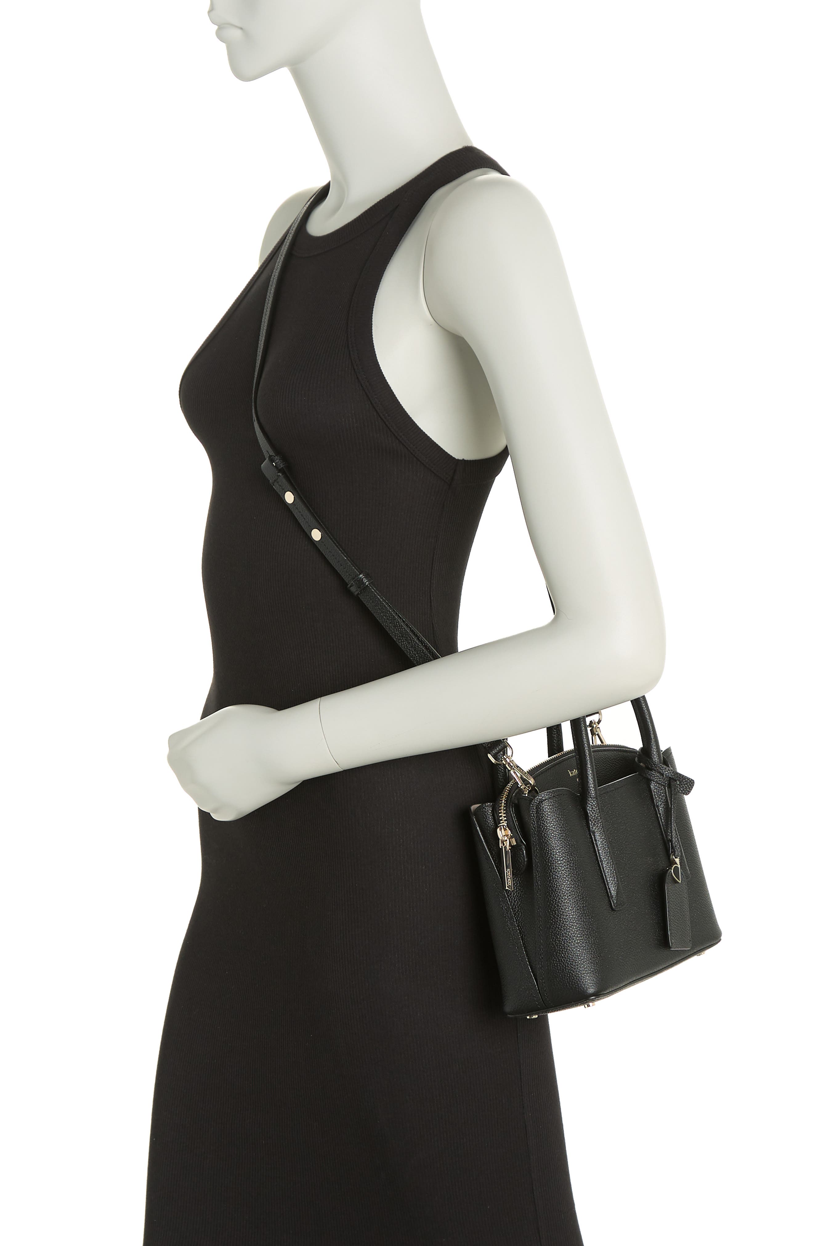 Kate Spade New York mini margaux leather satchel, Alternate, color, 