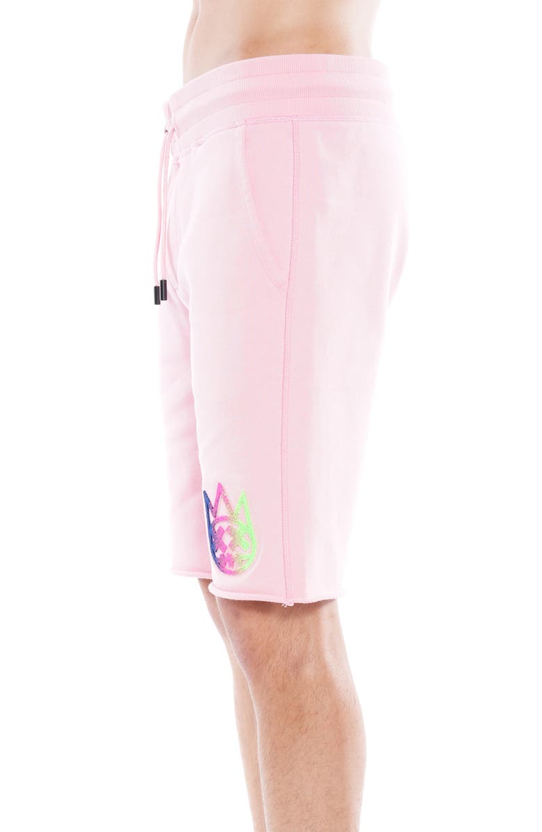Cult of Individuality Cutoff Sweat Shorts, Alternate, color, Candy Pink