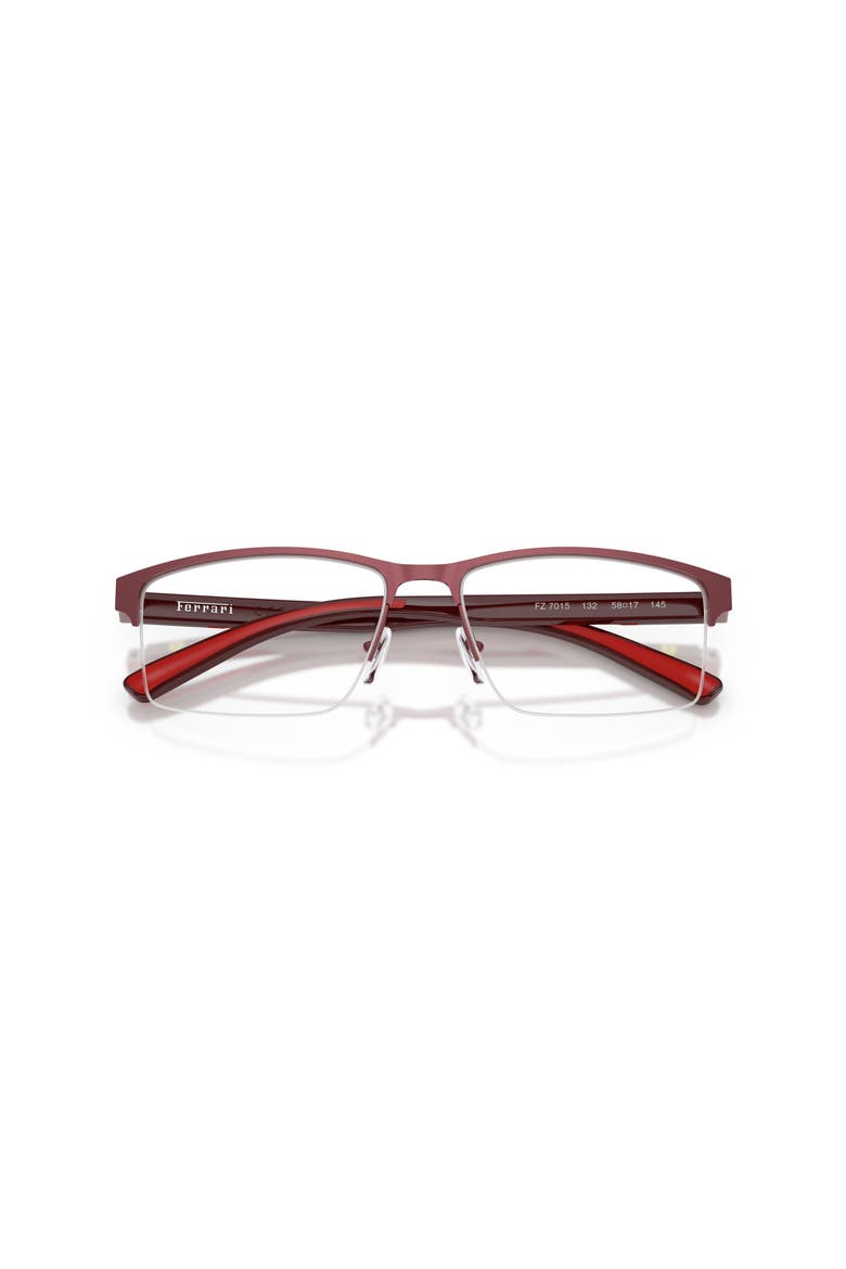 58mm Rectangle optical glasses, Alternate, color, Red