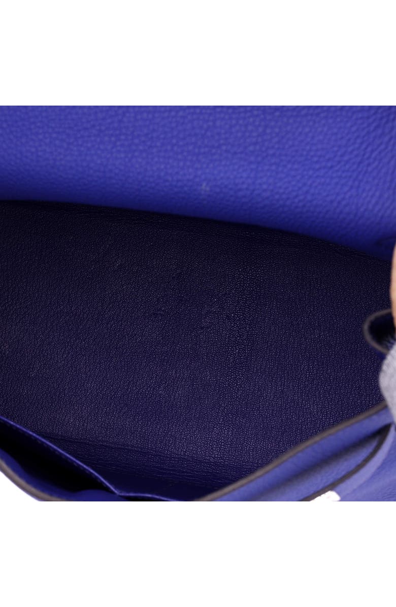Pre-Owned Hermes Kelly Handbag Blue Togo with Palladium Hardware 28, Alternate, color, Bleu Electrique