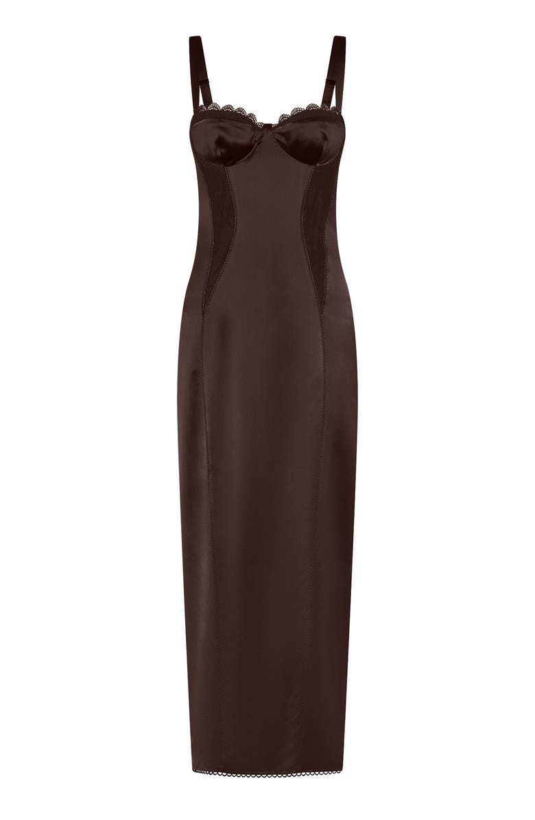NICHOLAS Dominique Dress, Alternate, color, Espresso