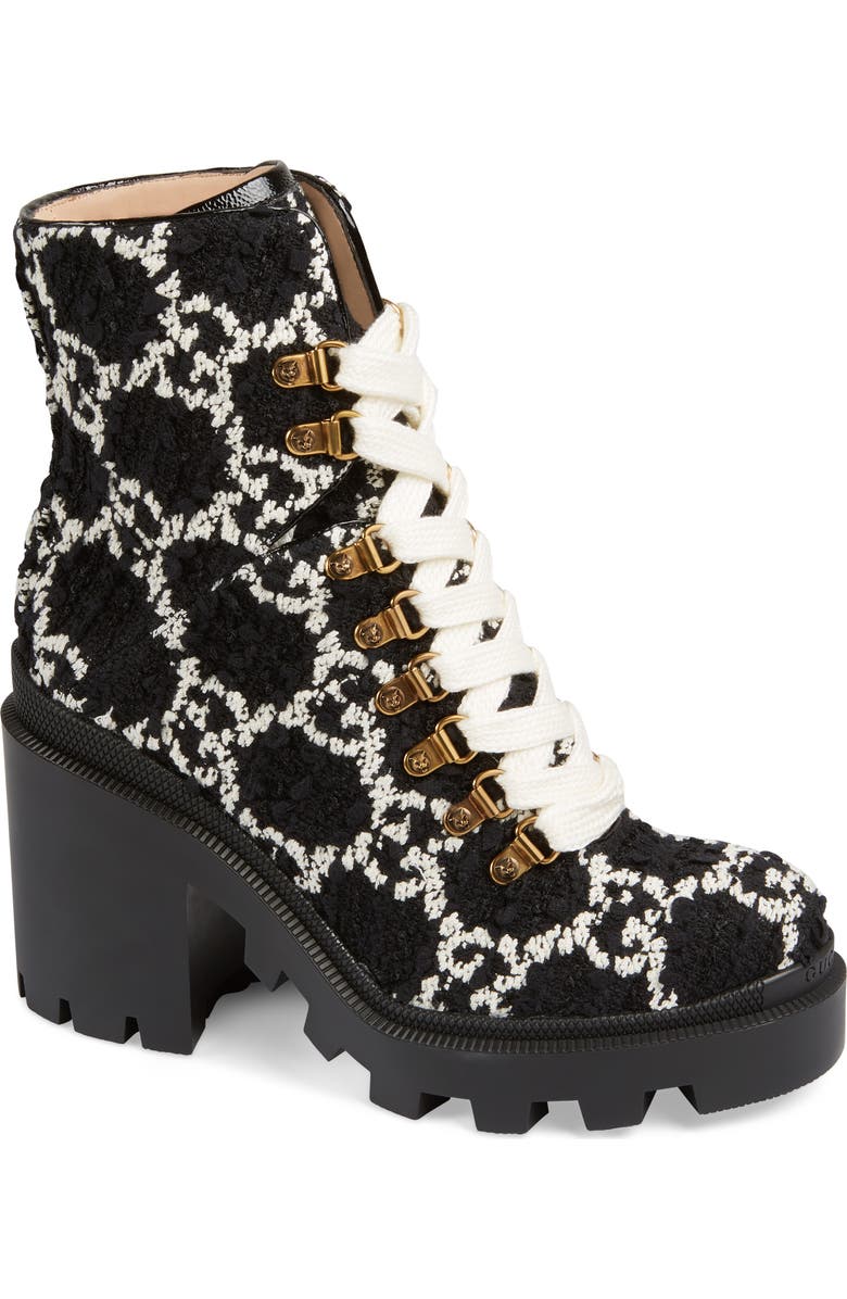 Gucci Trip Logo Bootie, Alternate, color,