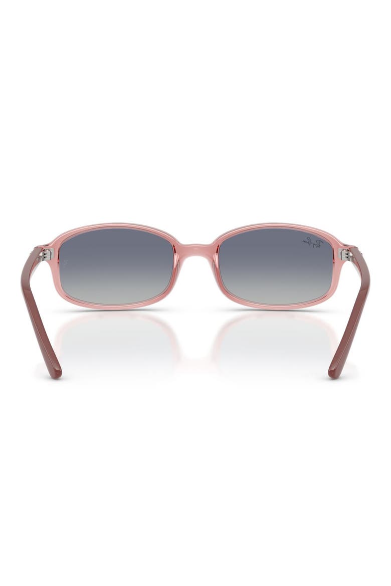 Kids' 49mm Irregular Sunglasses, Alternate, color, TRANSPARENT PINK / GREY BLUE