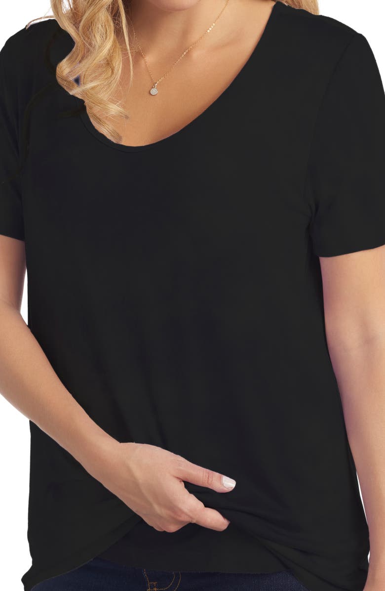Everly Grey Erika Maternity/Nursing T-Shirt, Alternate, color, 