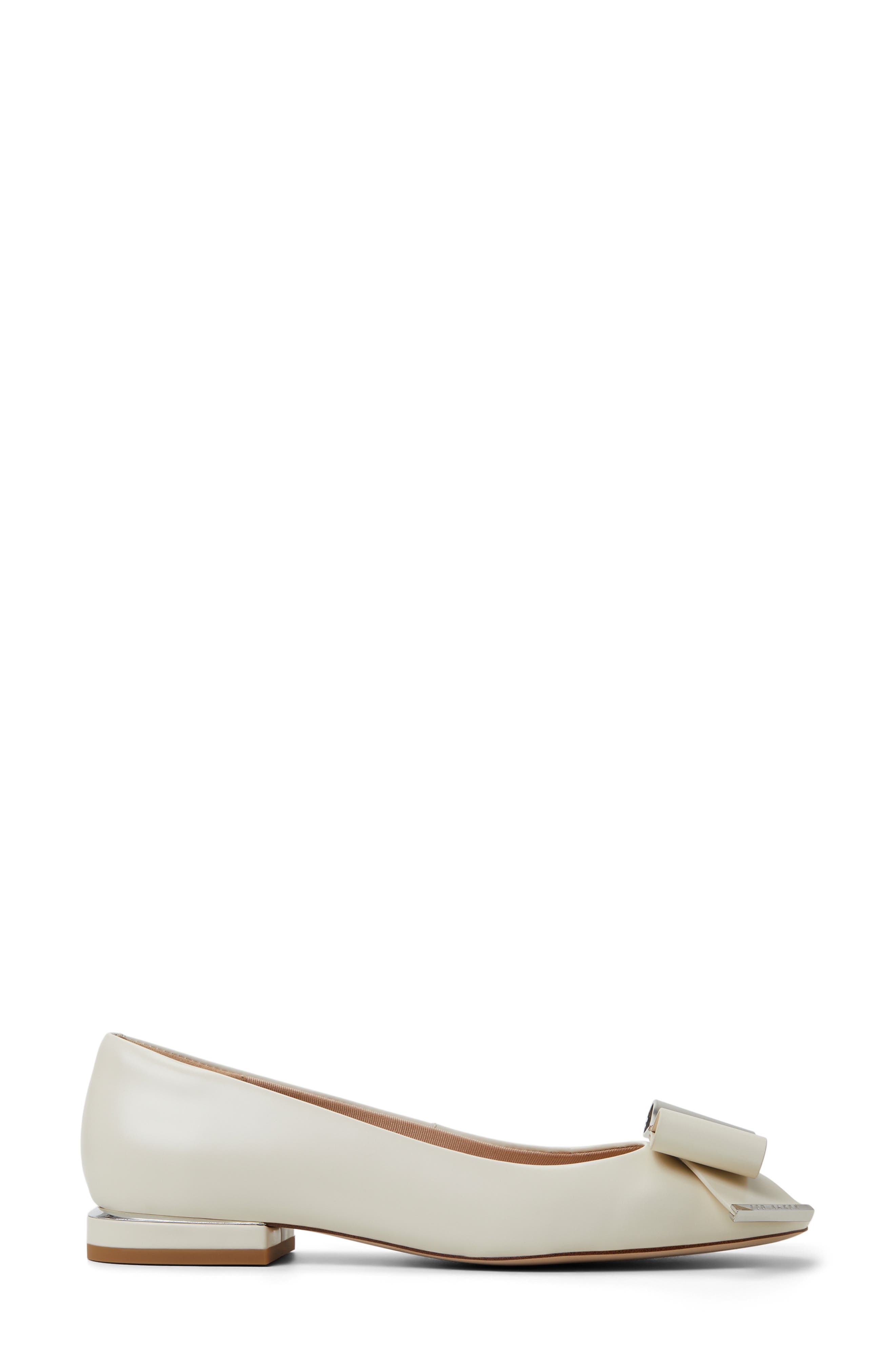Daria Bow Flat, Alternate, color, WHITE/ MULTI