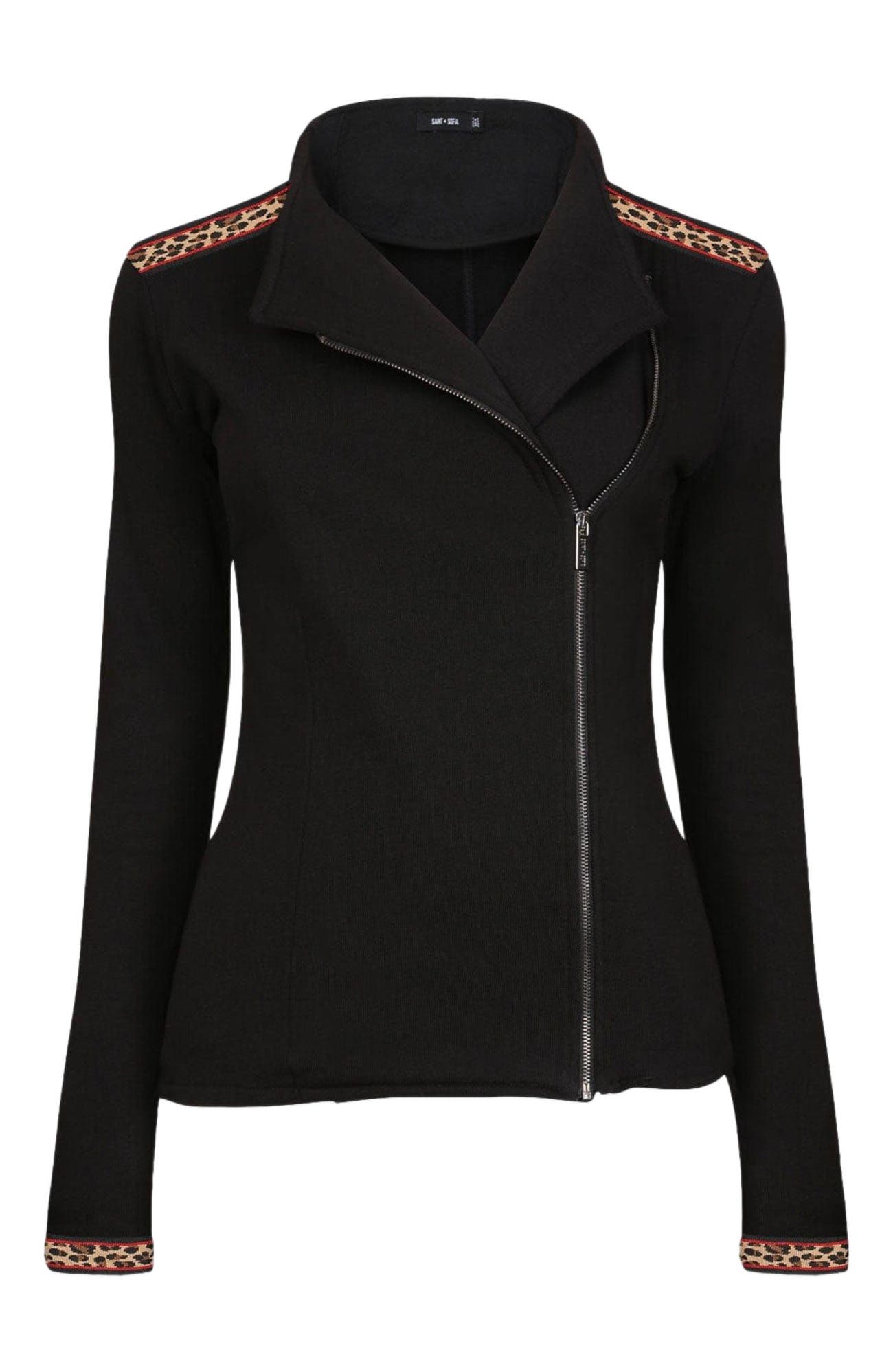 Cotton Biker Jacket - image 4