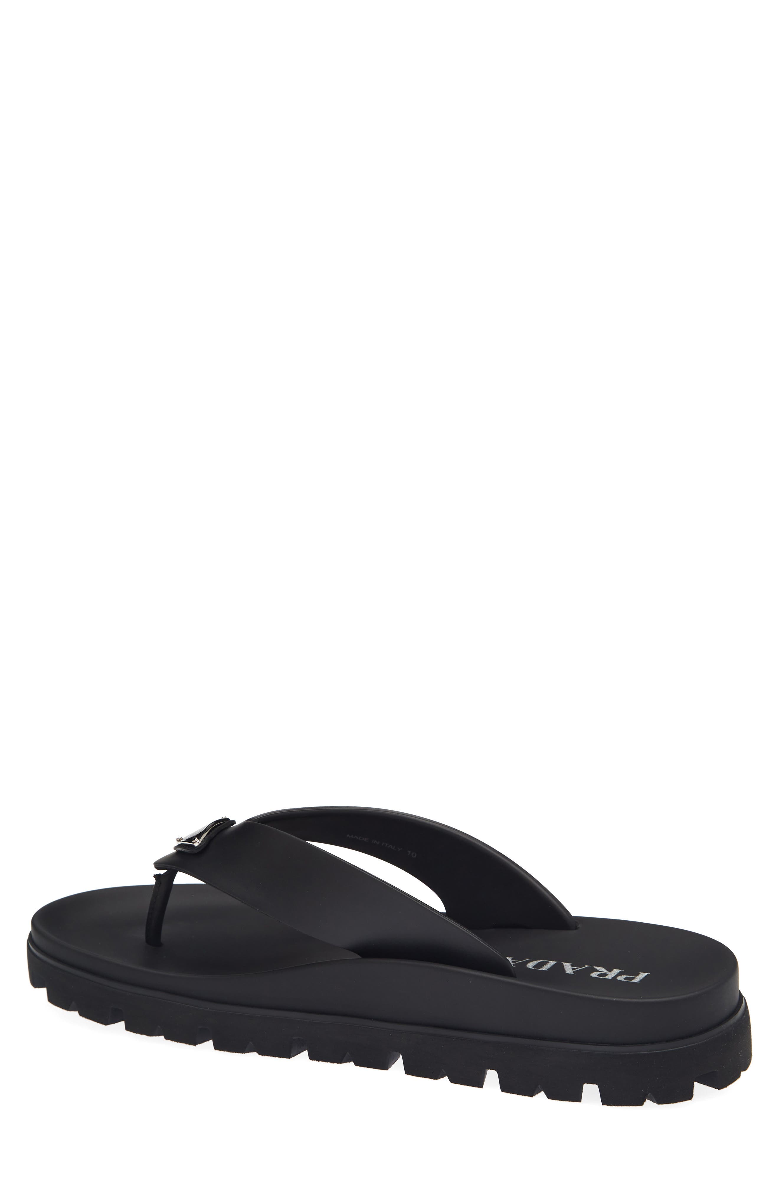 Lug Sole Flip Flop, Alternate, color, NERO