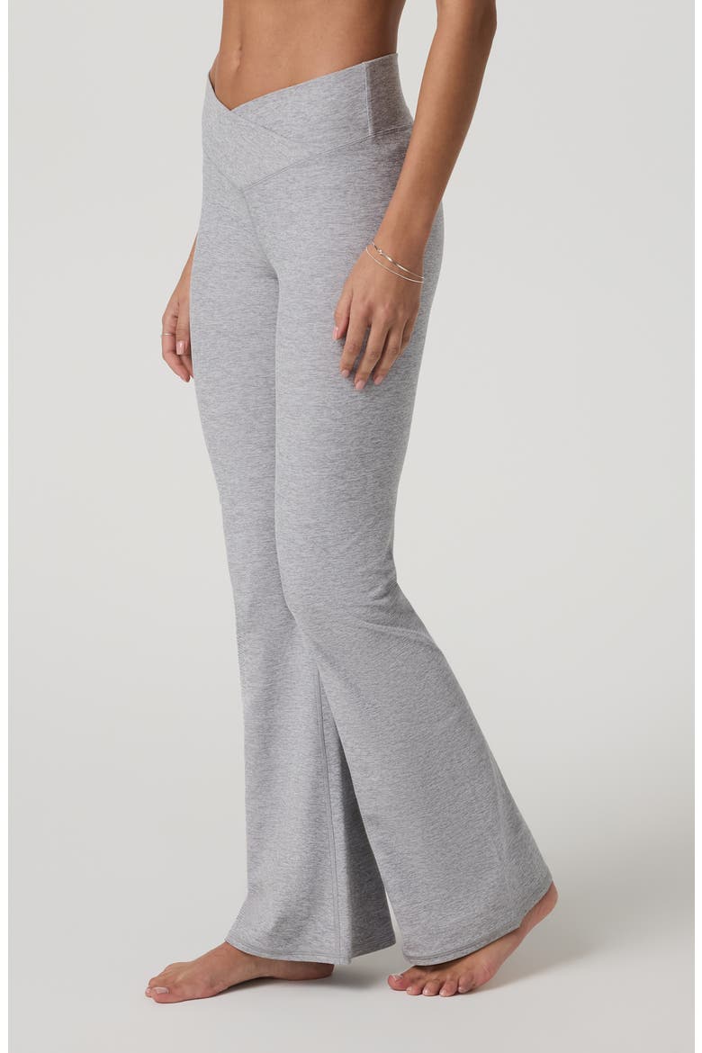 Elevation Rhythm Flare Pants, Alternate, color, LIGHT HEATHER GREY