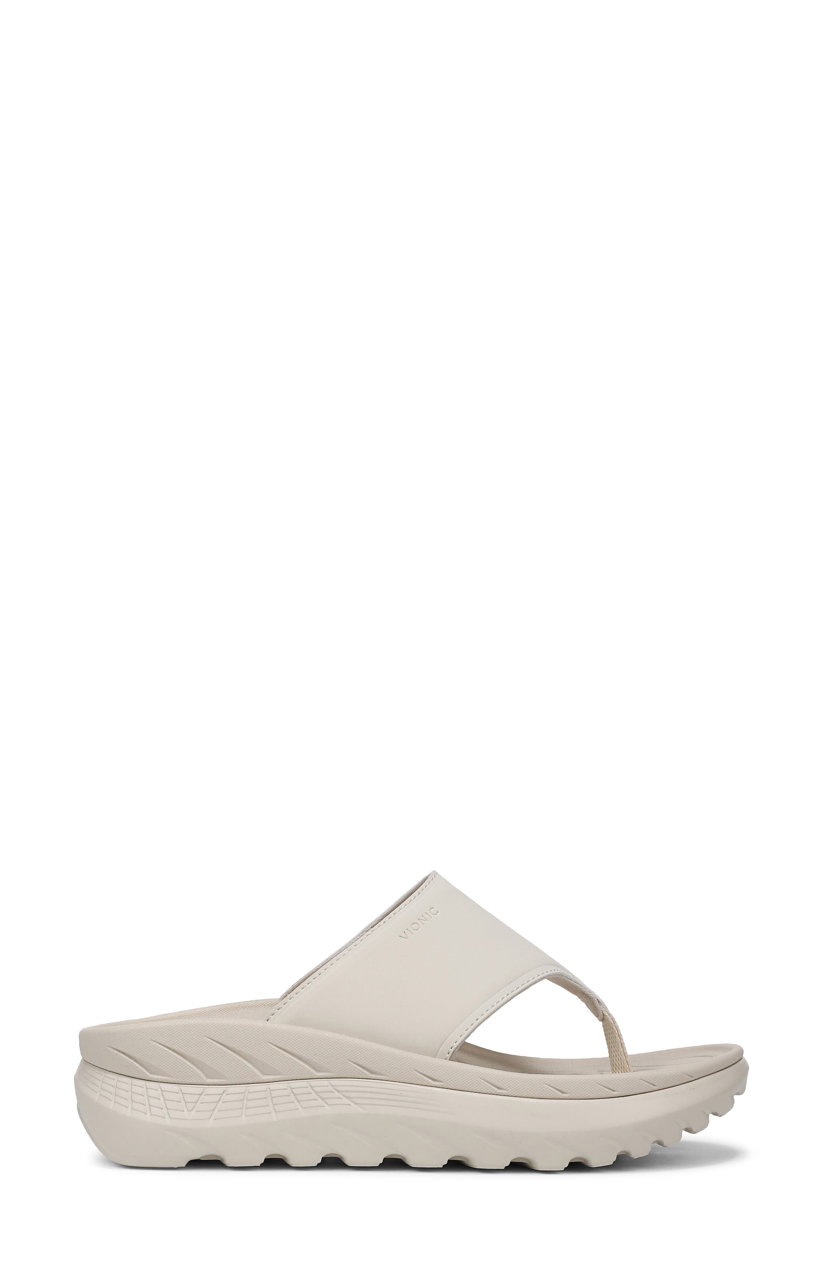 Restore III Platform Flip-Flop, Alternate, color, CREAM