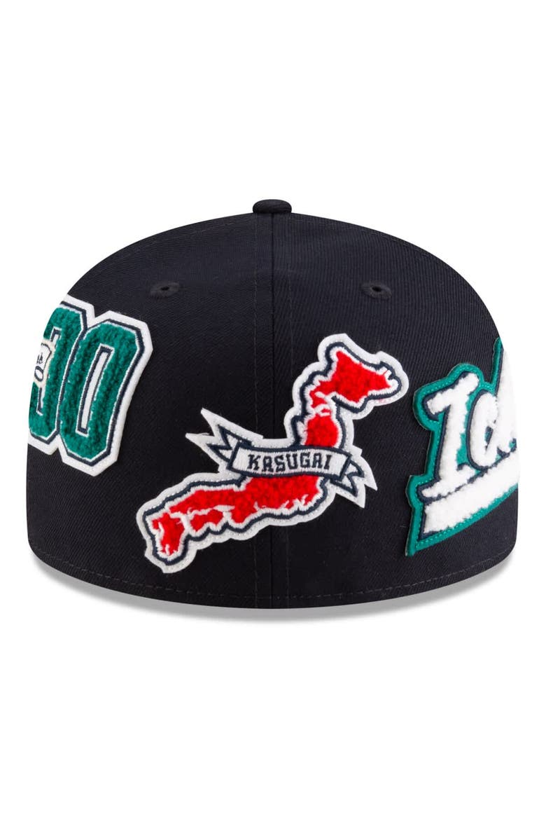 New Era Men's  New Era Ichiro Suzuki Navy Seattle Mariners 2025 Baseball Hall of Fame Patched 59FIFTY Fitted Hat, Alternate, color, 