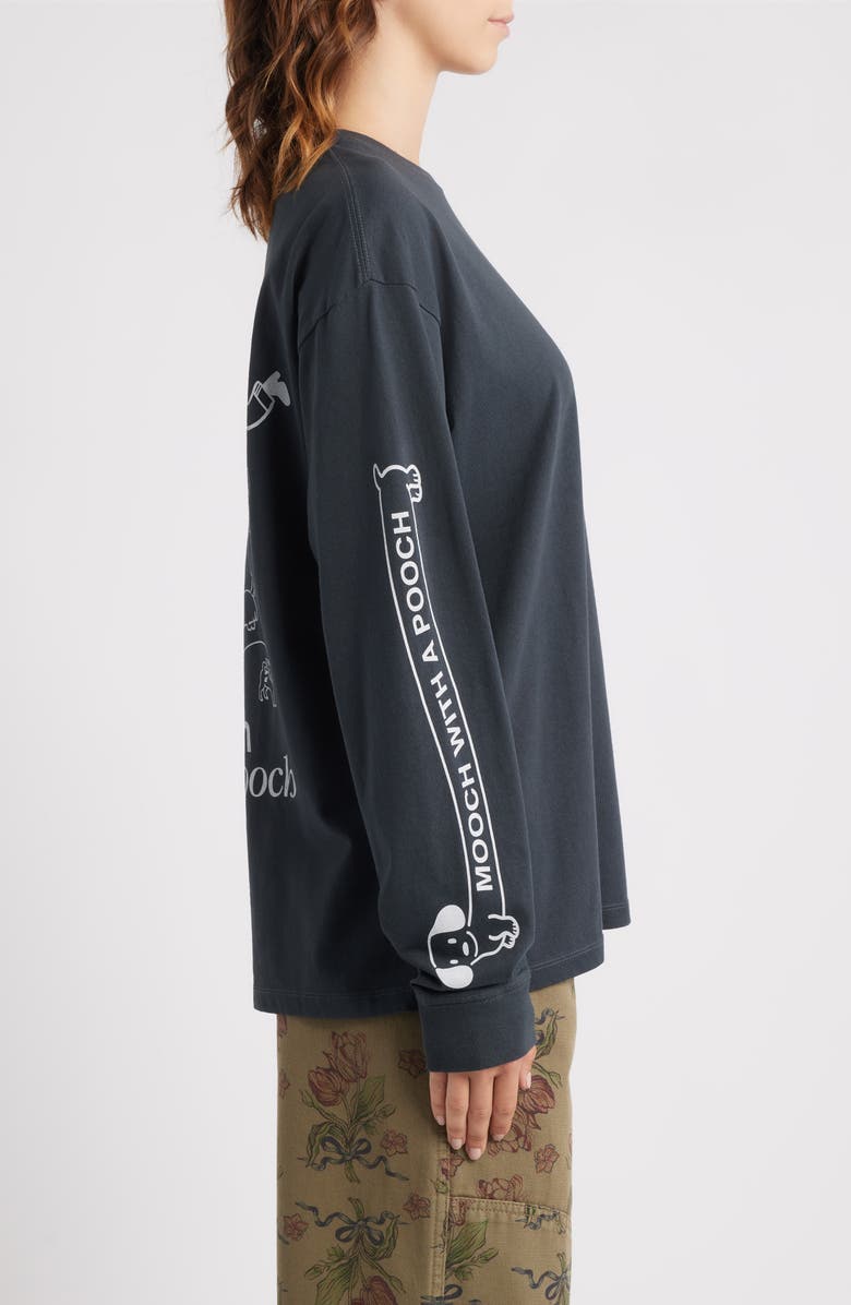 Damson Madder Dog Walker Long Sleeve T-shirt, Alternate, color, Charcoal