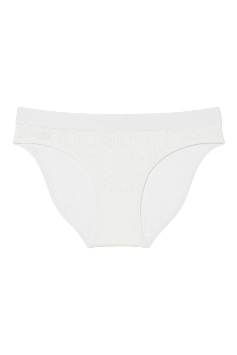 Textured Bikini Briefs, Main, color, FLOUR