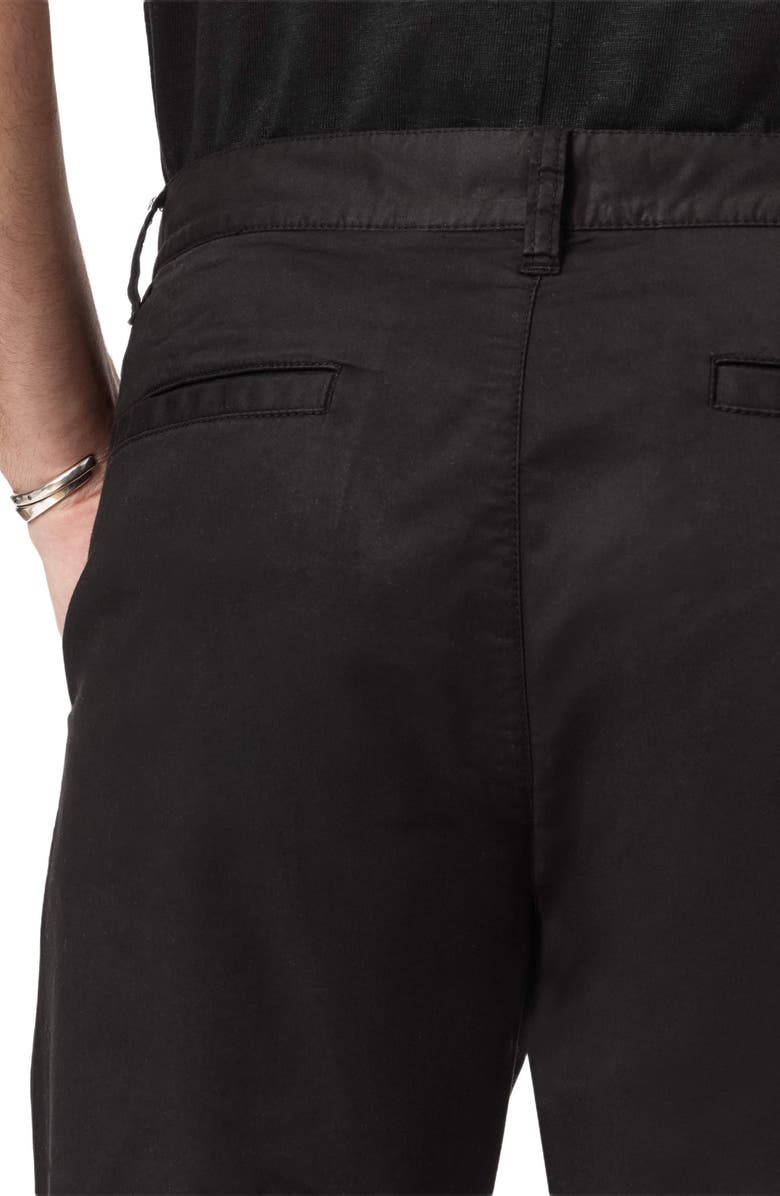 John Varvatos Lenny Slim Fit Chino Pants, Alternate, color, Black
