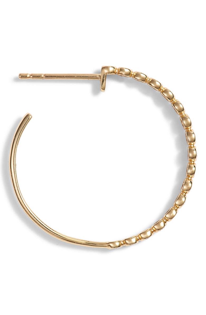 Bony Levy Diamond Hoop Earrings, Alternate, color, Gold/ Diamond