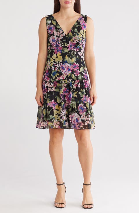Tiered Chiffon Dress