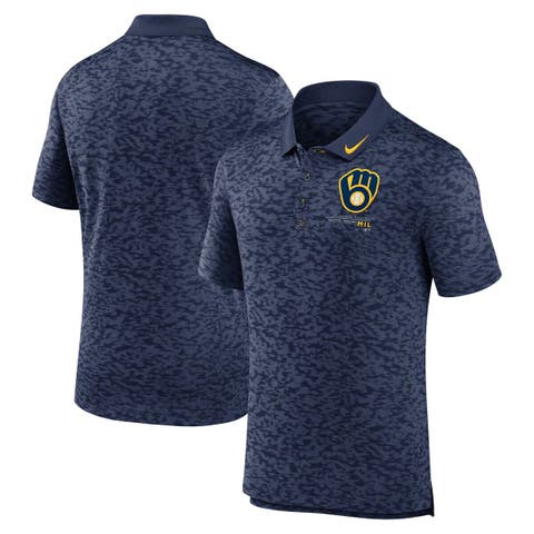 Men's Nike  Navy Milwaukee Brewers Next Level Performance Polo