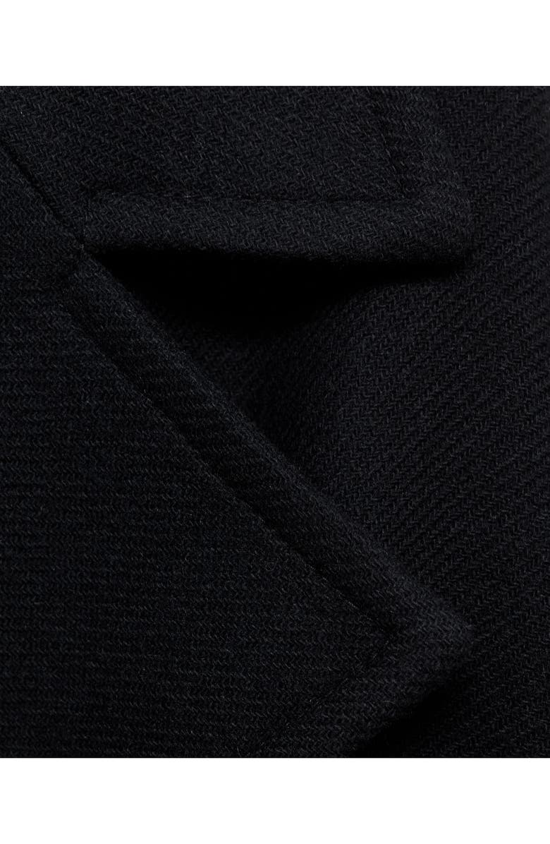 MANGO Manteco Oversize Wool Blend Maxi Coat, Alternate, color, Black