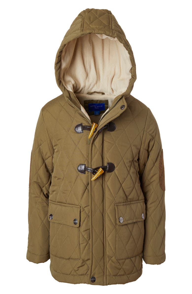 Perry Ellis Fleece Lined Quilted Jacket, Alternate, color, 