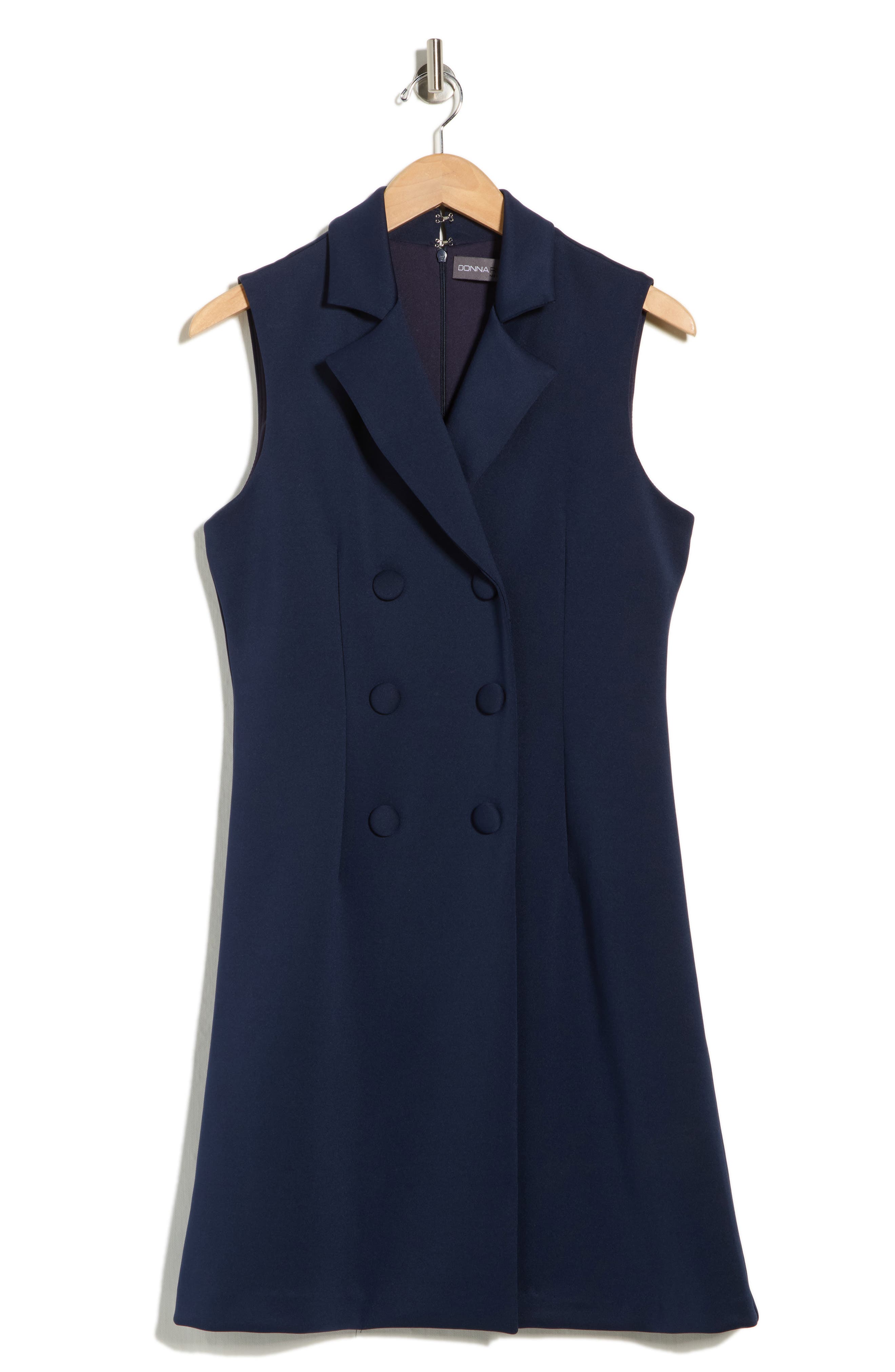 Julia Jordan Sleeveless Double Breasted Minidress